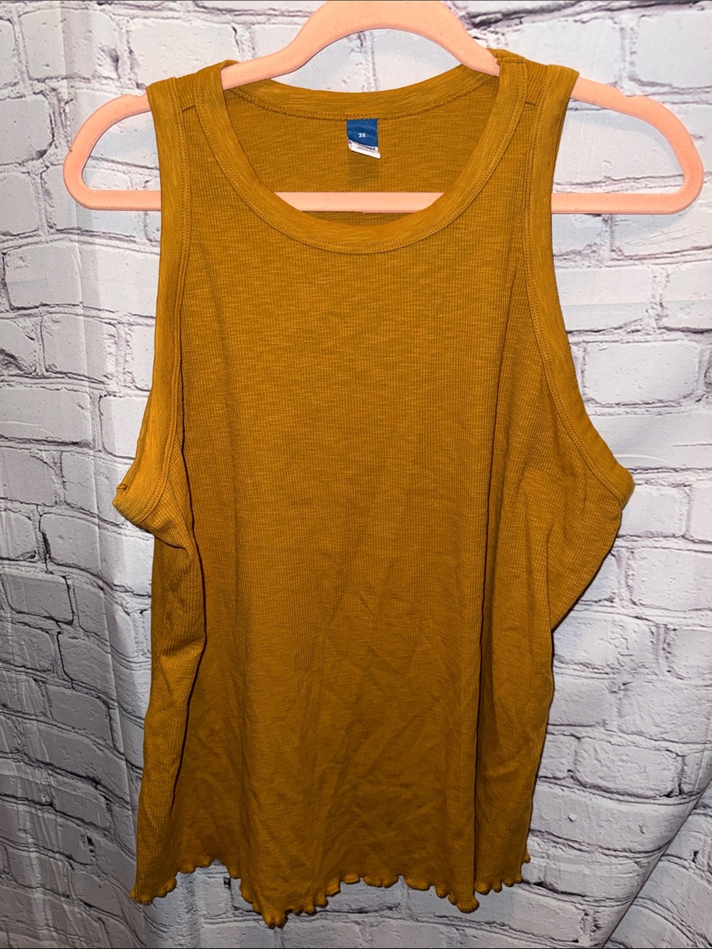Old Navy Mustard Ribbed Tank Top